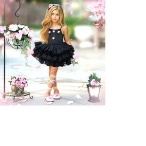 NEW Dollcake Two Peas in Pod black tutu Girls sz 8